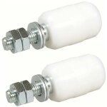 Olive de guidage suprieure nylon, 2 unitsrouleaux pour porte coulissante, fixation avec tige filete, ...