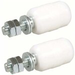 Olive de guidage sup�rieure nylon, 2 unit�srouleaux pour porte coulissante, fixation avec tige filet�e, ...