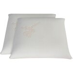 Olympe literie - lot de 2 oreillers 60x60 cm bamboo mousse avec mémoire de forme Olympe literie - lot de 2 oreillers 60x60 cm bamboo mousse avec mémoire de forme