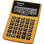 Olympia - lcd 1000p calculatrice de bureau orange ecran: 12 solaire,  pile(s) (l x h x p) 106 x 40 x ...