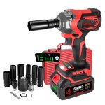 Onevan - cl  chocs sans fil brushless 700nm, 4 vitesses, 1 / 2' boulonneuse a choc electrique avec ...