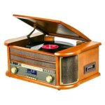 Optex platine vinyle vintage bois vernis 1 port usb r�tro tourne disque