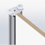 Optimum ? kit guide pour portes de placard ? tube acier 1. 5m ? finition m�tal blanc ? fabrication fran�aise ...