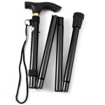 Or canne t�lescopique ultral�g�re, canne de randonn�e r�tractable et pliable en alliage d'aluminium, ...