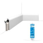 Orac - pack 10 m�tres plinthe de r�novation sx185 avec colle x cimaises - et - plus