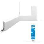 Orac - pack 10 m�tres plinthes sx173 avec colle x cimaises - et - plus - 10 x1, 6x200