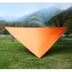 Orange - auvent triangulaire 3x3m, voile d'ombrage ext�rieur - toile pare - soleil simple pour ext�rieur ...