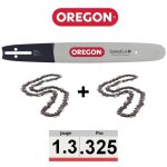 Oregon - pack guide + 2 chaines tron�onneuse 325 050 txlbk095 38cm