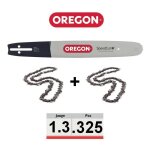 Oregon - pack guide + 2 chaines tronçonneuse 325 050 txlbk095 45cm Oregon - pack guide + 2 chaines tronçonneuse 325 050 txlbk095 45cm