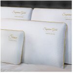 Oreiller confort gold 40x70cm memoire de forme (45 kg / m3) finition brodee maintien parfait de la nuque ... Oreiller confort gold 40x70cm memoire de forme (45 kg / m3) finition brodee maintien parfait de la nuque ...