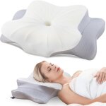Oreiller ergonomique cervical pour les dormeurs sur le c�t�, le dos et le ventre, oreiller memoire forme ...