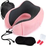 Oreiller de voyage, oreiller cervical en mousse � m�moire de forme, masque de sommeil, bouchons d'oreille ...