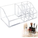 Organisateur acrylique transparent sans tiroirs, rangement pinceaux / skincare pour coiffeuse ou chambre ...