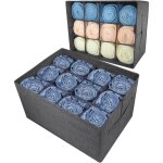 Organisateur armoire rangement tiroir vetement - 12 grilles boite de rangement pour vetements, jeans, ...