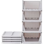 Organisateur armoire vetement 3 pcs organisateur tiroir empilable rangement dressing organisateur plastique ...