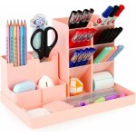 Organisateur bureau, 5 pi�ces multifonctionnel porte stylo bureau, plastique rangement bureau organisateur ...