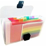 [jamais utilis�] organisateur de document rainbow multicolore plastique trieur extensible petit portable ...