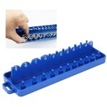 Organisateur de douilles, 1 / 4 pouce � 2 rails pour 22 douilles, support de rangement pour douilles, ...