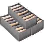 Organisateur de garde - robe 3 pièces - boîte de rangement pour vêtements à 7 compartiments Organisateur de garde - robe 3 pièces - boîte de rangement pour vêtements à 7 compartiments