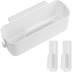 Organisateur de lit � suspendre avec crochets, rangement de chevet blanc