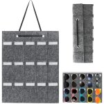Organisateur lunettes feutre ? 15 compartiments ? sac suspendu ? �l�gant et compact