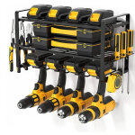 Organisateur d'outils �lectriques, porte visseuses perceuse � main mural, �tag�re outils, casier de rangement ...