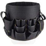 Organisateur d'outils de seau d'outils, porte - outils en toile de seau et organisateur avec 56 poches ...