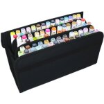 Organisateur de sac fourre - tout  80 compartiments, bacs de rangement, rouge  lvres, fermeture clair, ...