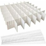 Organisateur de tiroir diviseur de tiroir 8 pcs separateur tiroirs reglable pour fournitures de bureau, ...