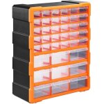 Organiseur 39 tiroirs bote de rangement extensible avec tiquettes casier  vis outils petites pices ...