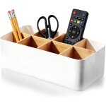 Organiseur de bureau, 8 compartiments, porte - stylos, blanc, bo�te de rangement multifonctionnelle pour ...
