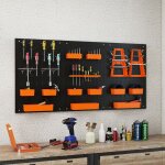 Organiseur mural en panneau perfor� rangement d'outils en m�tal avec 3 panneaux 26 accessoires de suspension ...
