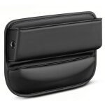 Organiseur de rangement pour sige auto, accessoire de rangement en cuir avec fermeture clair, double ...