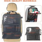 Organiseur de sige auto pour enfant, protection pour sige auto, tablette de protection avec plateau ...