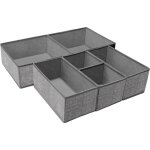 Organiseur de tiroir pliable pour sous - vêtements, séparateurs de placard, boîte de rangement pour vêtements ... Organiseur de tiroir pliable pour sous - vêtements, séparateurs de placard, boîte de rangement pour vêtements ...