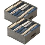 Organiseur de v�tements de placard 2 pi�ces � 14 compartiments - organisation et rangement de placard ...