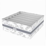 Organizer per armadio 6 scomparti scatola salvaspazio 32x32x12 cm fantasia 87329 Organizer per armadio 6 scomparti scatola salvaspazio 32x32x12 cm fantasia 87329