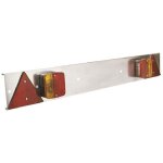 Ose ? rampe d'�clairage remorque 1m ? acier galvanis� ? longueur c�ble 3. 80m ? 7 broches ? feux de signalisat ...