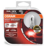 Osram - ampoules halog�nes h4 12v night breaker silver + 100% / 2 pi�ces /