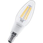 Osram ampoule led smart + b40, forme bougie e14, filament transparent, blanc chaud 2700 k, intensit ...