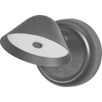 Nightlux cone veilleuse noire led usb dimmable, 3000 k, touch - dim, batterie usb et plaque magntique, ...