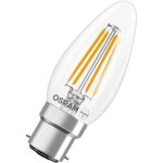 Osram lampe led forme �toile bougie b40 filament, 2700 k blanc chaud, 3, 4 w, b22d, transparente, 470 ...