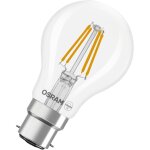 Osram lampe led forme toile filament a40, 4000 k blanc neutre, 3, 4 w, b22d, transparente, 470 lm, 15 ...