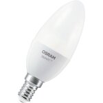 Osram lampe led smart b40 forme bougie e14, 4, 9 w zigbee 3. 0, intensit� variable 2700 k blanc chaud, ...