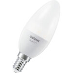 Osram lampe led smart + b40, forme bougie e14, tunable white, contr�lable via application et voix, gradable, ...
