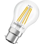 Osram lampe led star globe p40 filament, 2700 k blanc chaud, 3, 4 w, b22d, transparente, 470 lm, pour ...