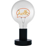 Osram lampe de table led 1906 letter, lettrage hello, n�on, 1, 2 w, e27, noir, blanc chaud, c�ble textile ...