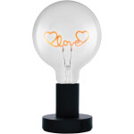 Osram lampe de table led 1906 letter love, n�on, 1, 2 w, e27, noir, blanc extra chaud, c�ble textile