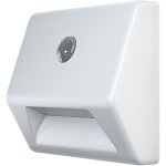 Nightlux stair veilleuse, blanche, dtecteur de mouvement, ip54, fonctionne sur piles, blanc froid 4000 ...
