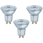 Osram - set 3 ampoules par16 gu10 led en verre avec r�flecteur 2700k blanc chaud